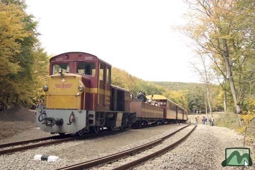 Kisvonat a Szalajka-ház végállomáson