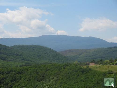 A Mátra látképe Mátraderecske üdülőtelepéről